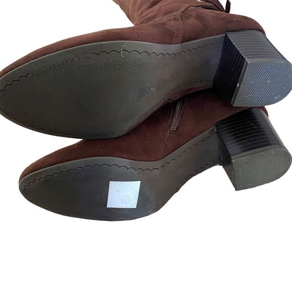 Charter Club | Jaccque Tall Stretch Boot in Chocolate Color, Size 7.5 - Picture 5 of 7